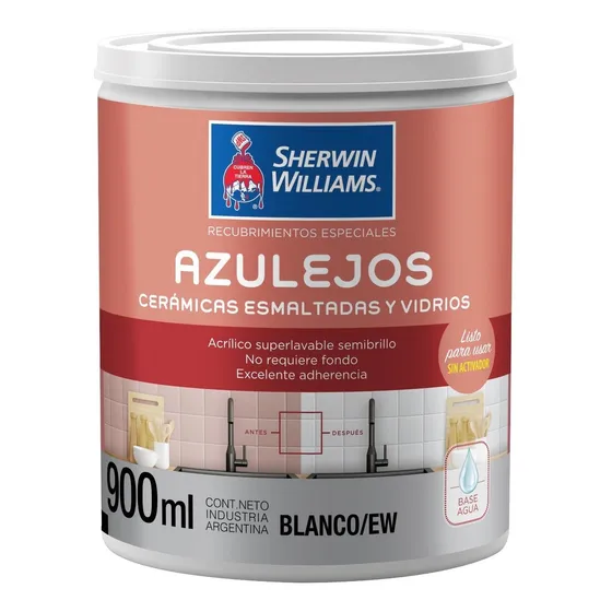 Sherwin-Williams Esmalte para Azulejos de Interiores Blanco 900ml