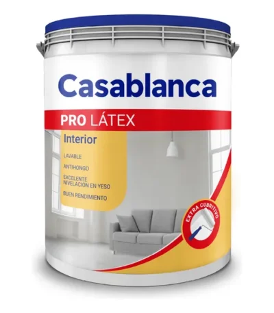 Casablanca Pro Interior Pintura Látex Blanco Mate 10 Litros