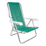 Reposera Mor 2271 Plegable de Aluminio para Playa y Camping Color Verde