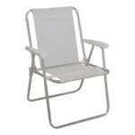 Silla Plegable Mor 2276 de Aluminio Reforzado Blanco para Jardín