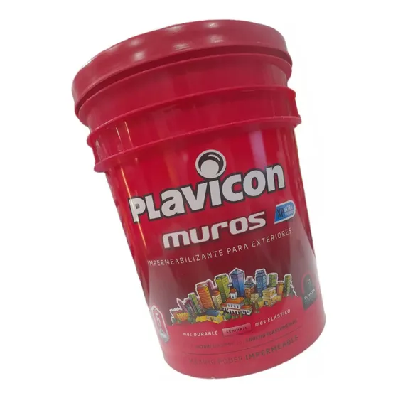Plavicon Muros y Frentes Impermeabilizante Plástico 25kg Balde
