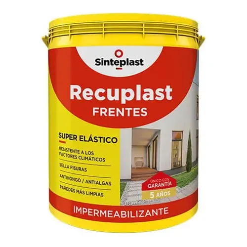 Sinteplast Recuplast Frentes Impermeabilizante Elástico Exterior Blanco 4 Litros
