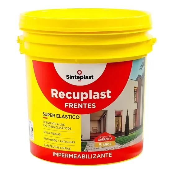 Sinteplast Recuplast Frentes Impermeabilizante Elástico Blanco 10 Litros