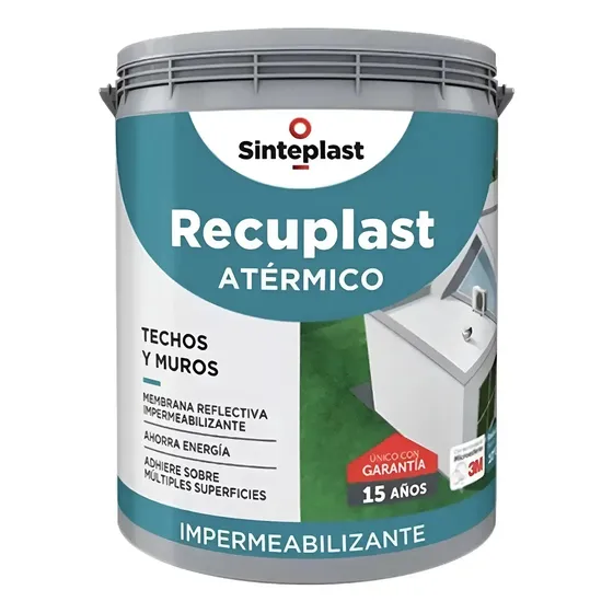 Sinteplast Recuplast Atermico Membrana Impermeabilizante 20kg Mate Blanco