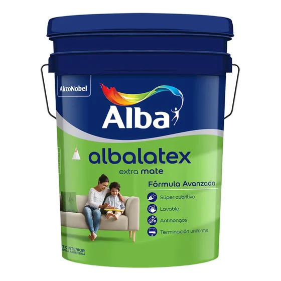 Alba Albalatex Pintura Látex Interior Mate Blanco 20 Litros