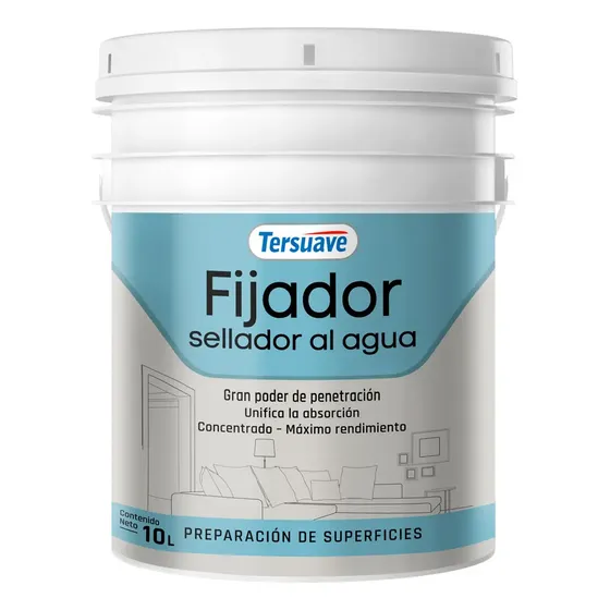 Tersuave Fijador Sellador al Agua Concentrado 10 Litros Interior Exterior