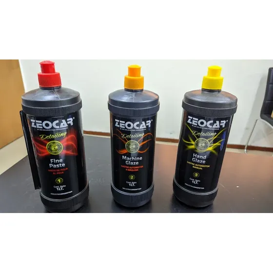 Zeocar Kit Detailing Automotriz Profesional 3 Pasos 3x1 Litro