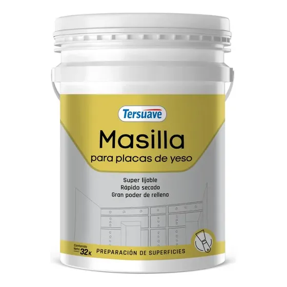 Masilla Tersuave para Placas de Yeso Interior 32 Kg