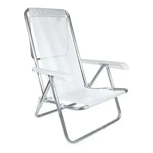 Reposera Silla Playera de Aluminio Plegable 8 Posiciones