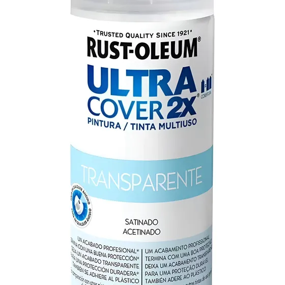 Rust-Oleum Ultracover 2X Barniz Transparente Satinado Aerosol