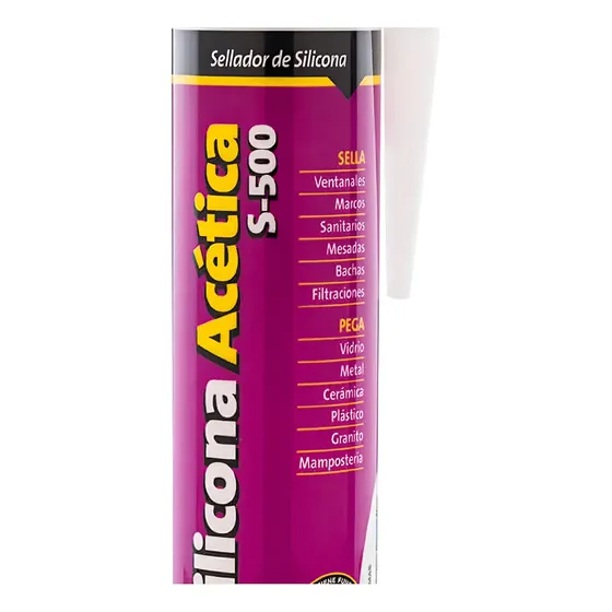 Kit Sellador Silicona Suprabond S-500 Transparente 280ml x 6 Unidades