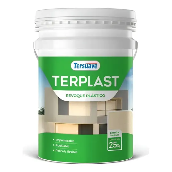 Tersuave Terplast Revoque Plástico Fino A Rodillo 25 Kg