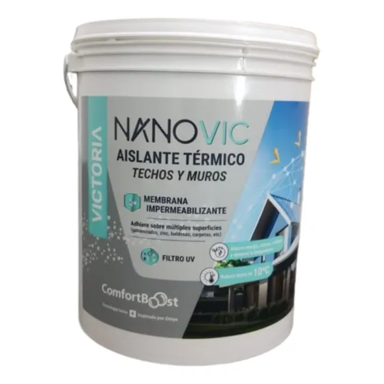 Membrana Líquida Atérmica Nanovic Victoria para Techos Blanco 4kg