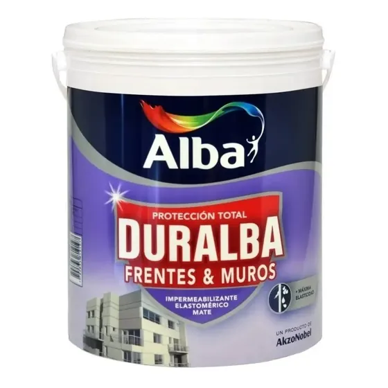 Alba Duralba Frentes y Muros - Pintura Impermeabilizante 4 Litros