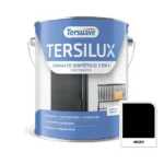 Esmalte Sintético Satinado Negro Tersuave Tersilux 4 Litros