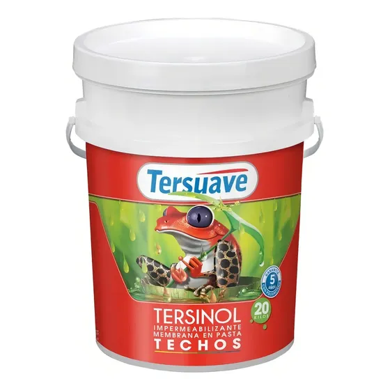 Membrana en Pasta Tersuave Tersinol Techos Rodillable 20 Kg Blanco Mate
