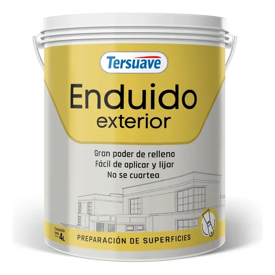 Tersuave Enduido Plástico Para Exteriores 4 Litros