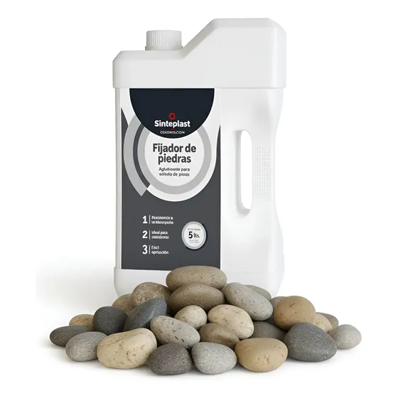 Sinteplast Fijador Adhesivo de Piedras Exterior Blanco 5 Litros