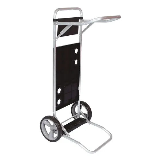Carrito Mesa De Playa Plegable y Portátil de Aluminio Negro