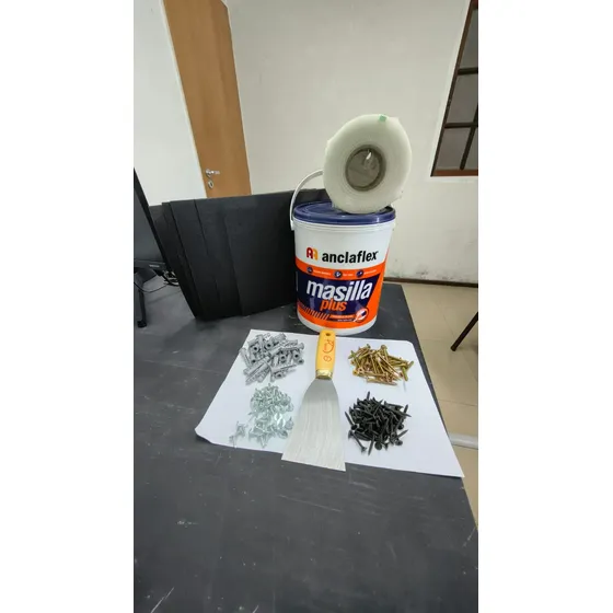 Masilla Anclaflex Lista Para Usar Para Durlock y Placas de Yeso 7kg