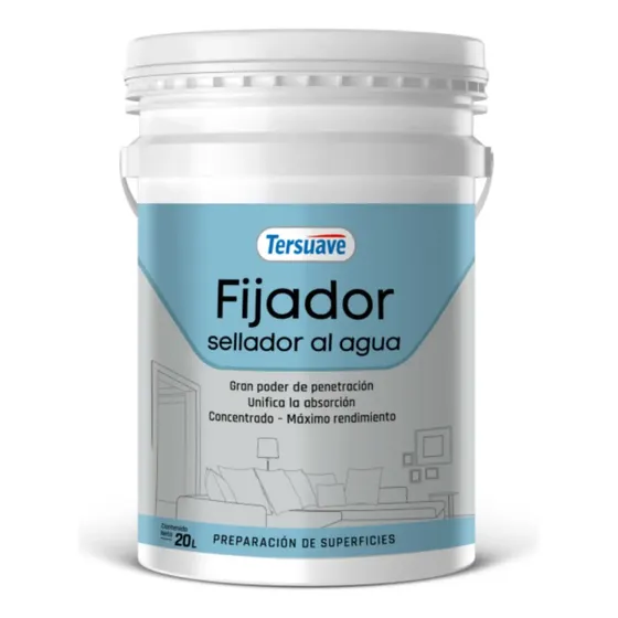 Tersuave Fondo Fijador Sellador al Agua Concentrado Blanco 20 L