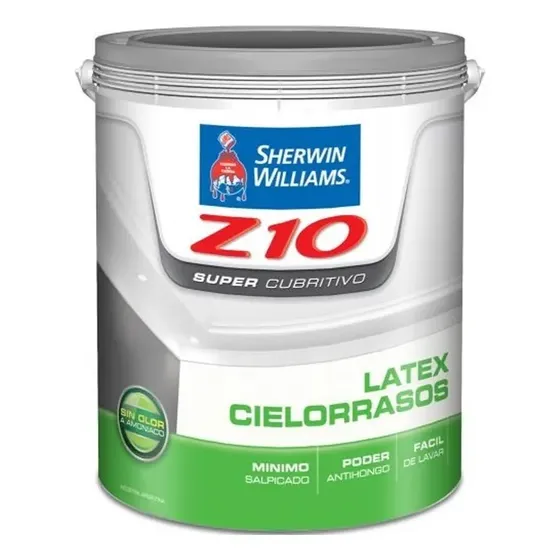 Pintura Látex Z10 Cielorrasos Blanco Super Cubritivo 1 Litro