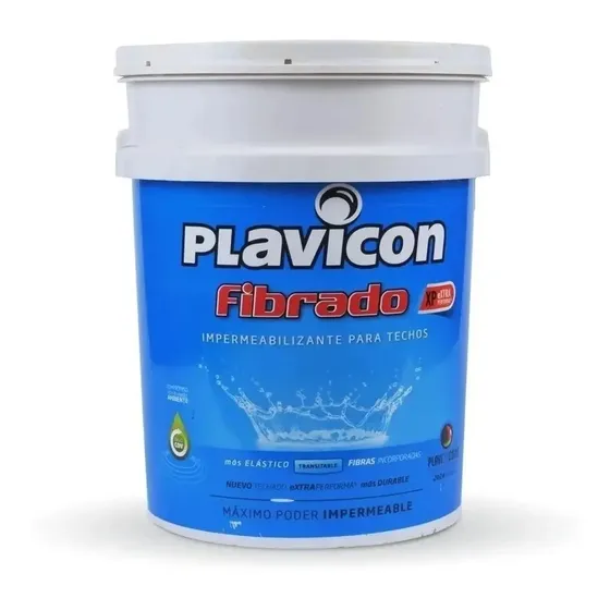 Plavicon Fibrado Impermeabilizante de Techos 10kg