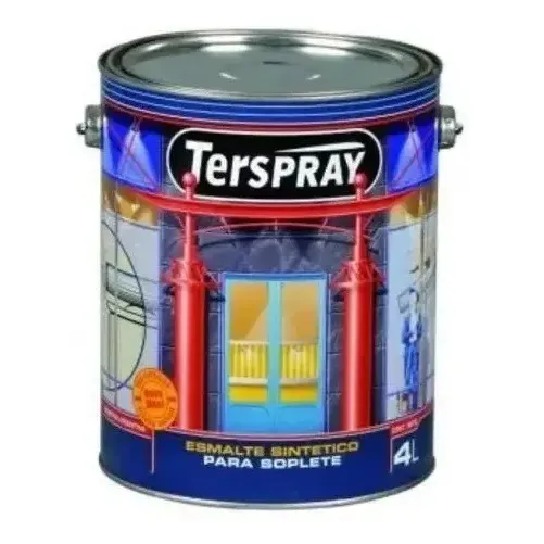 Tersuave Terspray Esmalte Sintético Secado Rápido para Soplete G1 Color Blanco 4 Litros