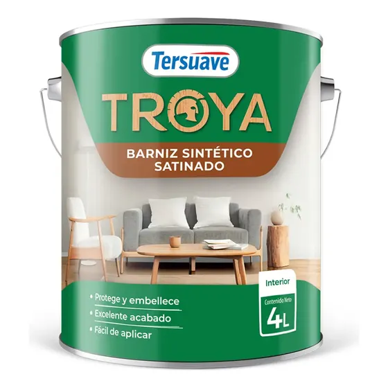 Barniz Tersuave Sintético Satinado Natural 1 Litro Protección Madera