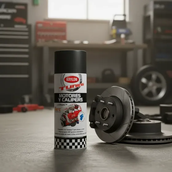 Pintura en Aerosol Krylon Tuning Alta Temperatura 250°C para Motores y Calipers 325ml
