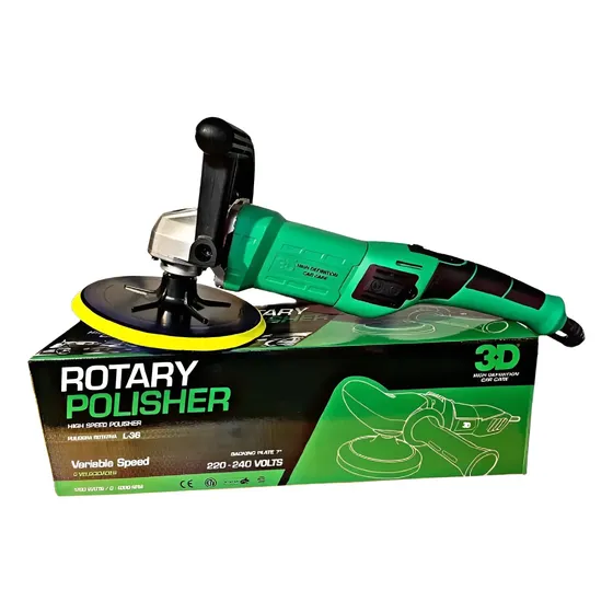 Pulidora Rotativa L-36 3D 1200W para Lustrado y Detailing Automotriz