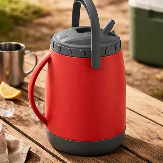 Termo Bidón Térmico Soprano 2.5 Lts Pico Vertedor Tereré Rojo