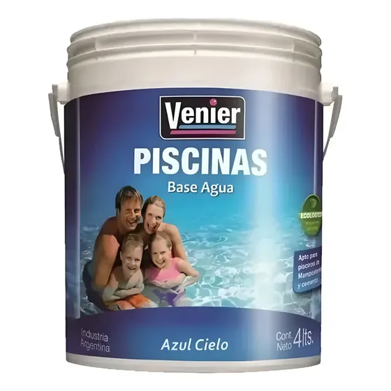 Venier Pintura para Piletas y Piscinas al Agua Frías 4 Litros